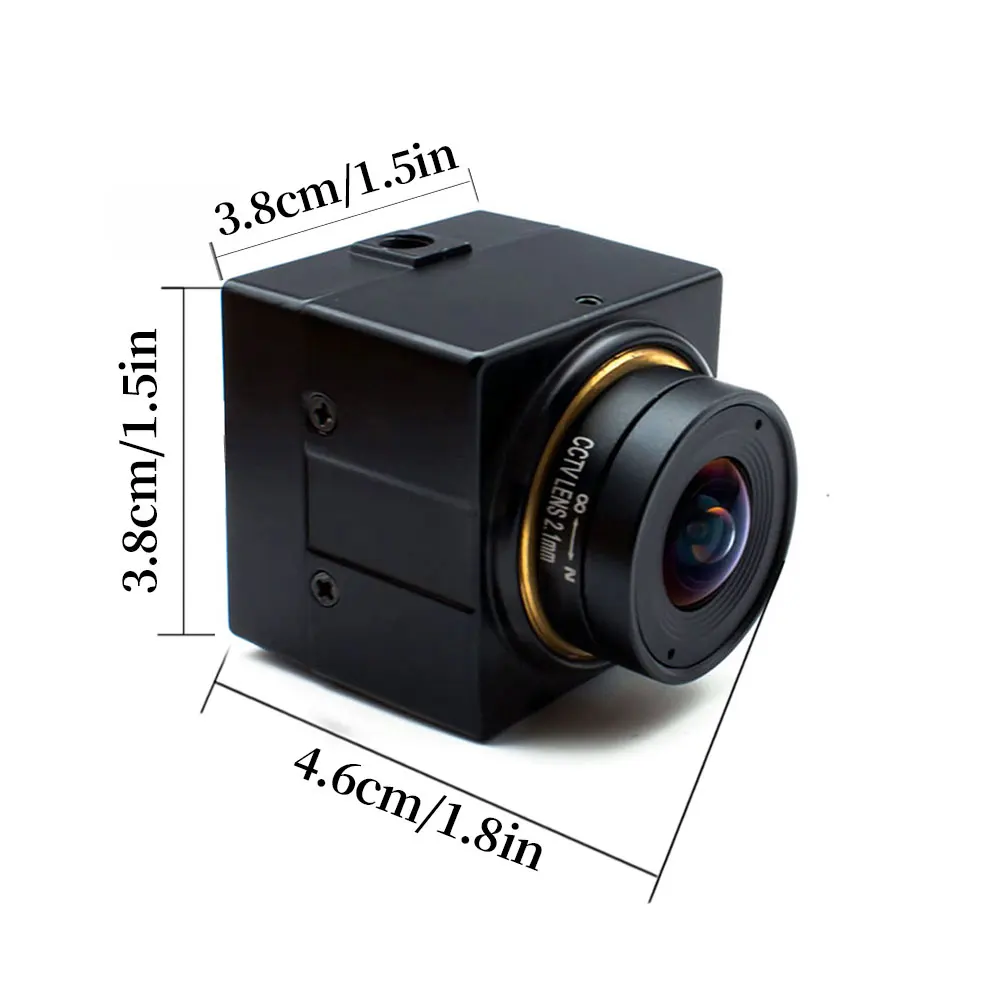 WGWK Mini Camera Security Protection CCTV POE H.265 With 2.1/2.5/2.8mm Fixed Focus CS Lens P2P IP BNC Port Onvif Industrial Came