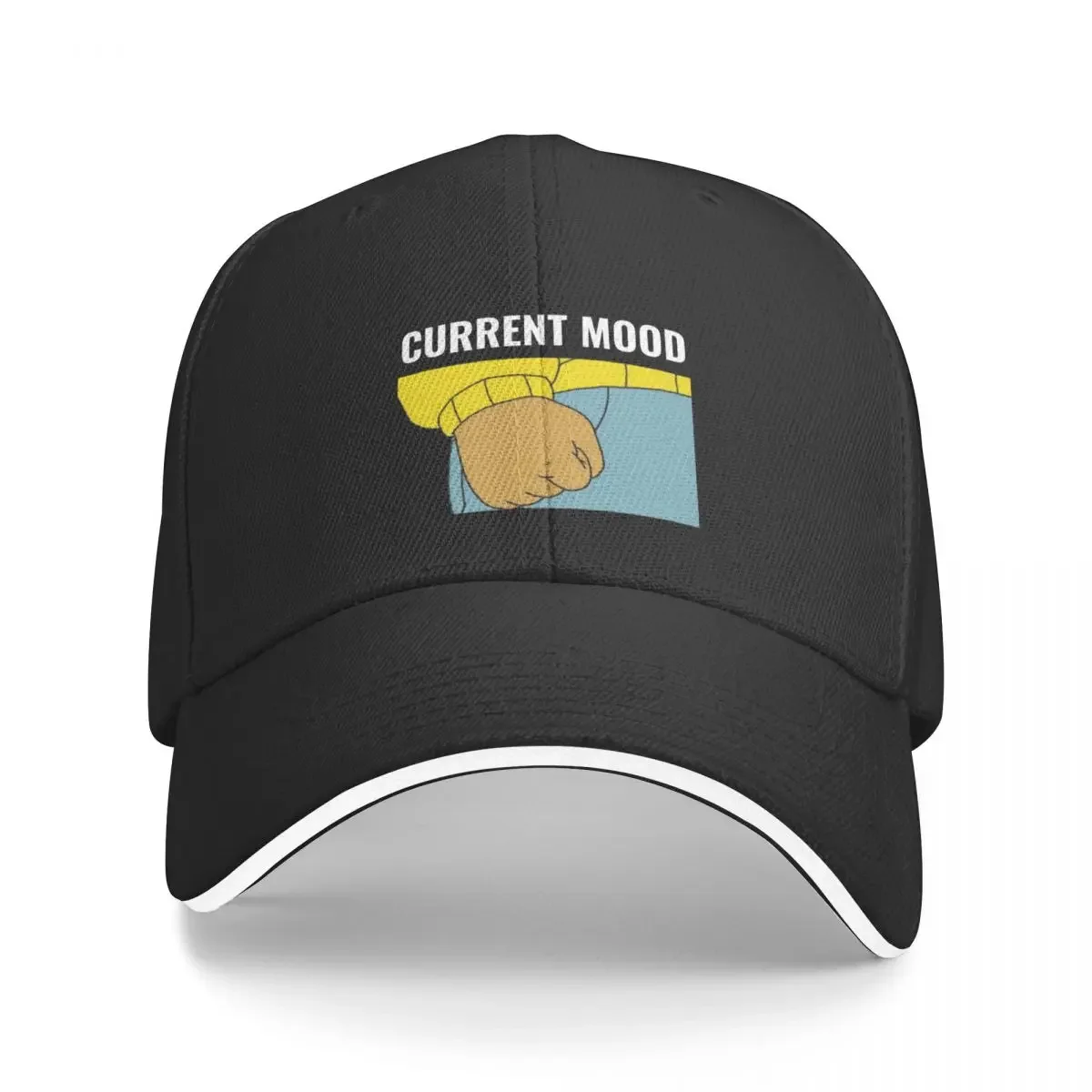 New Arthur Fist Meme Current Mood Angry Baseball Cap Luxury Hat Streetwear Horse Hat Golf Hat Golf Men Women's