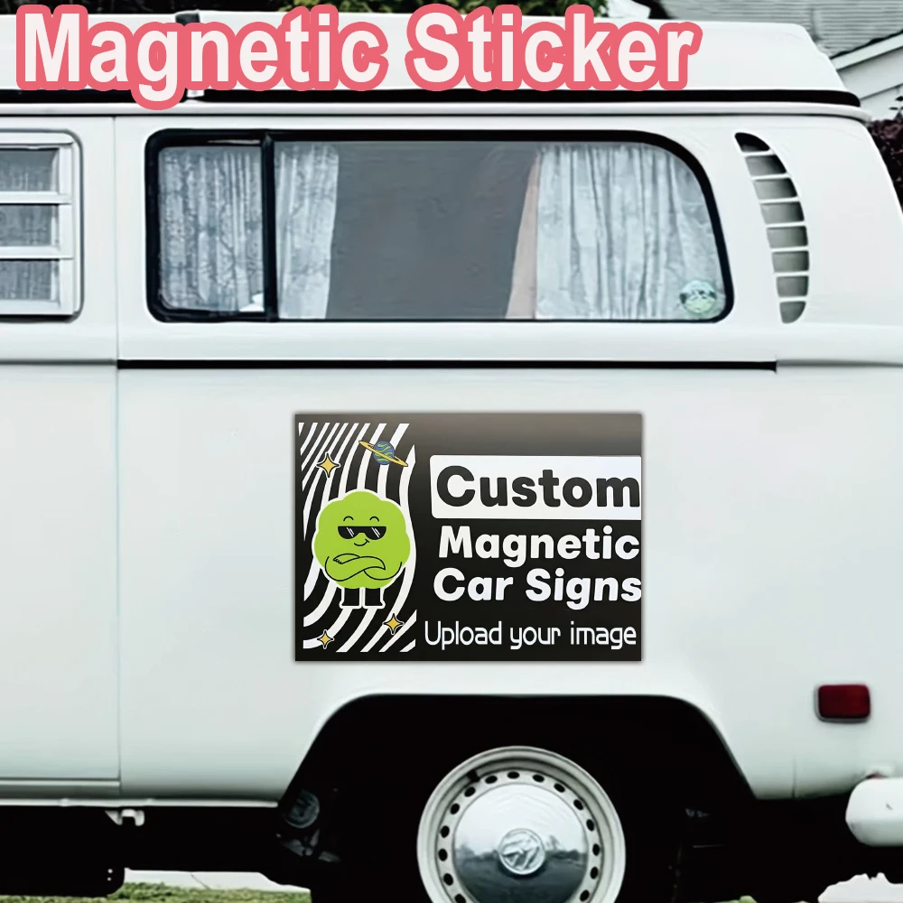 1pc Customized Picture Magnetic Car Assessoires For Door Decor Custom Photo Auto Body Styling Stickers Accessories