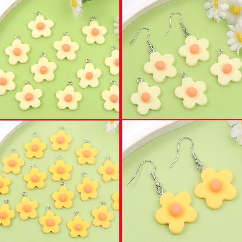

9/19/39pcs Multi-color Flower-shaped Pendants, DIY Necklaces Earrings, Valentine's Day and Christmas Gift Decoration Accessories
