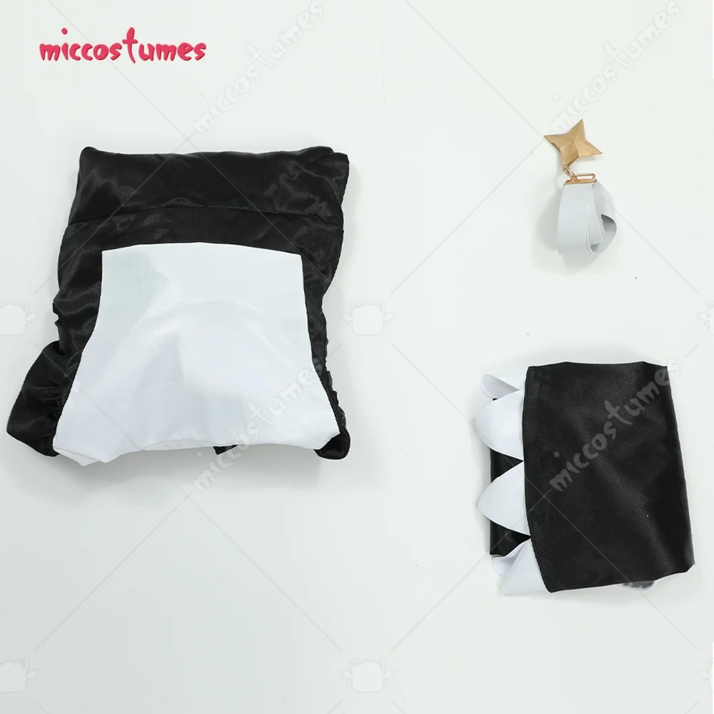 Miccostumes Women's Sister Gigant Cosplay Costume Sexy Nun Style Cutout Dress and Headscarf with Necklace Halloween Cosplay