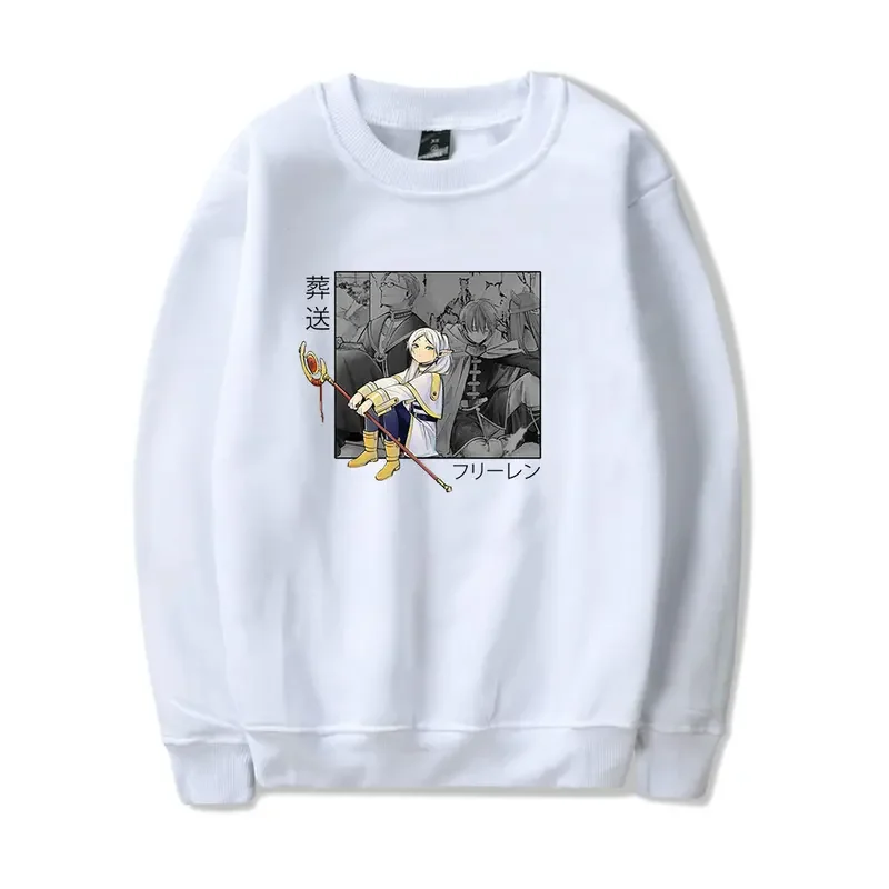 Freeze Anime O-Neck Sweatshirts Women Men Long Sleeve Fashion Sweater Clothes