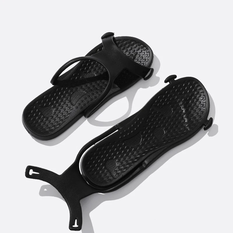 

Men Portable Folding Beach Slippers Travel Wear-Resistant Anti-Slip EVA Shoes Couples Sandals Outdoor Summer Bathroom Slides