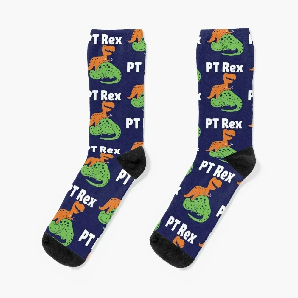 Physical Therapist PT Rex Socks christmas gift designer brand custom sports Women's Socks Men's