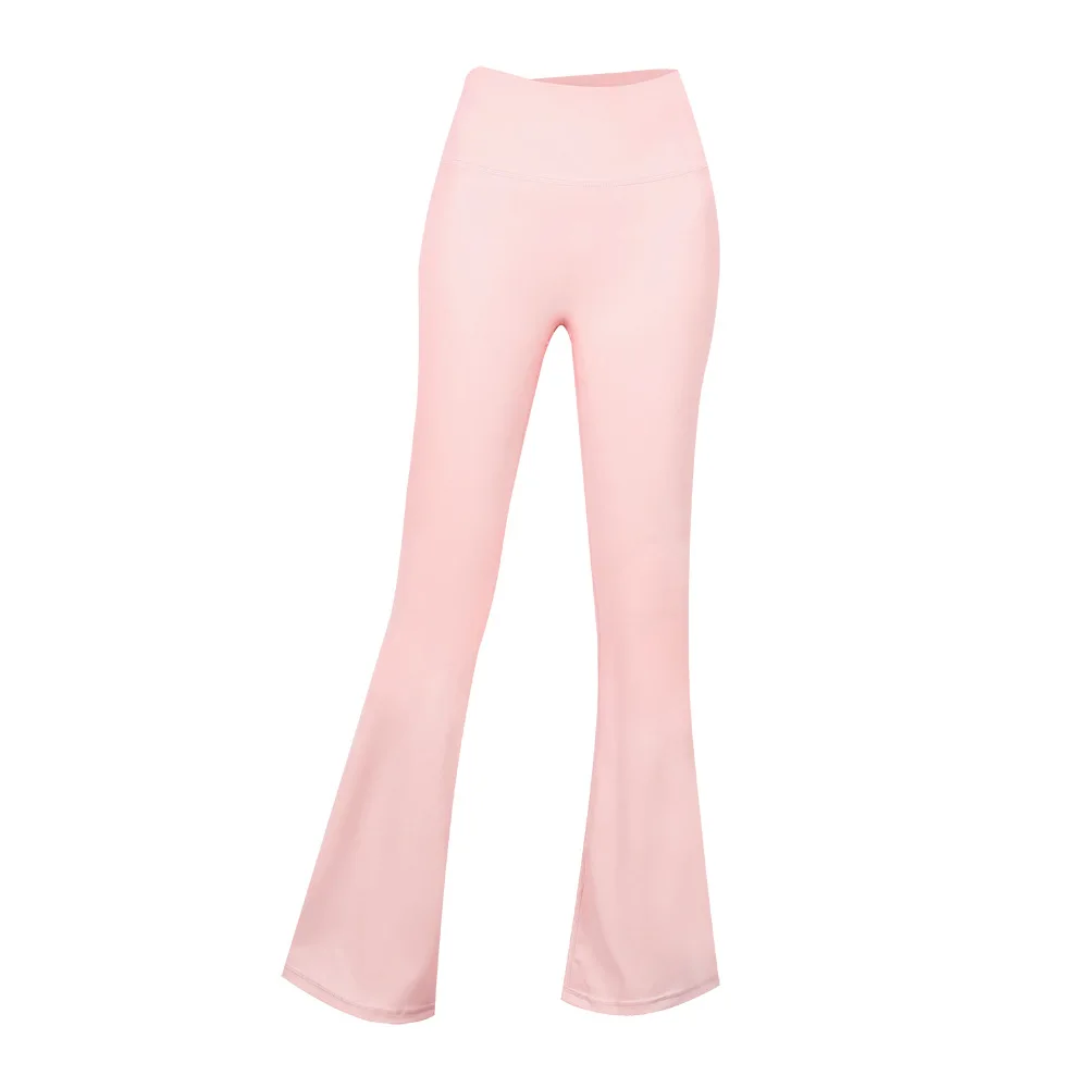 المرأة عالية الخصر جرس أسفل السراويل عالية تمتد الراحة صوف مبطن لمسة ناعمة أجهزة لياقة خارجية سريعة الجافة اليوغا السراويل