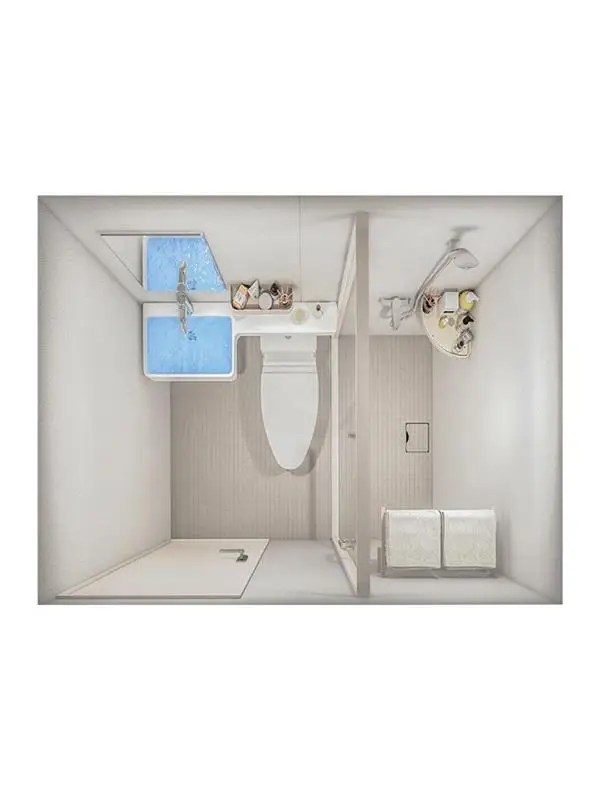 

Integral bathroom Integrated bathroom Japanese-style wet and dry separation Free waterproof integrated shower room