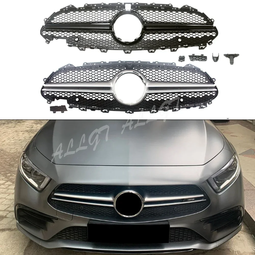 Car Front Racing Billet Bumper Grille Upper Facelift Gril Fit For Mercedes Benz W257 CLS Class 2019 2020