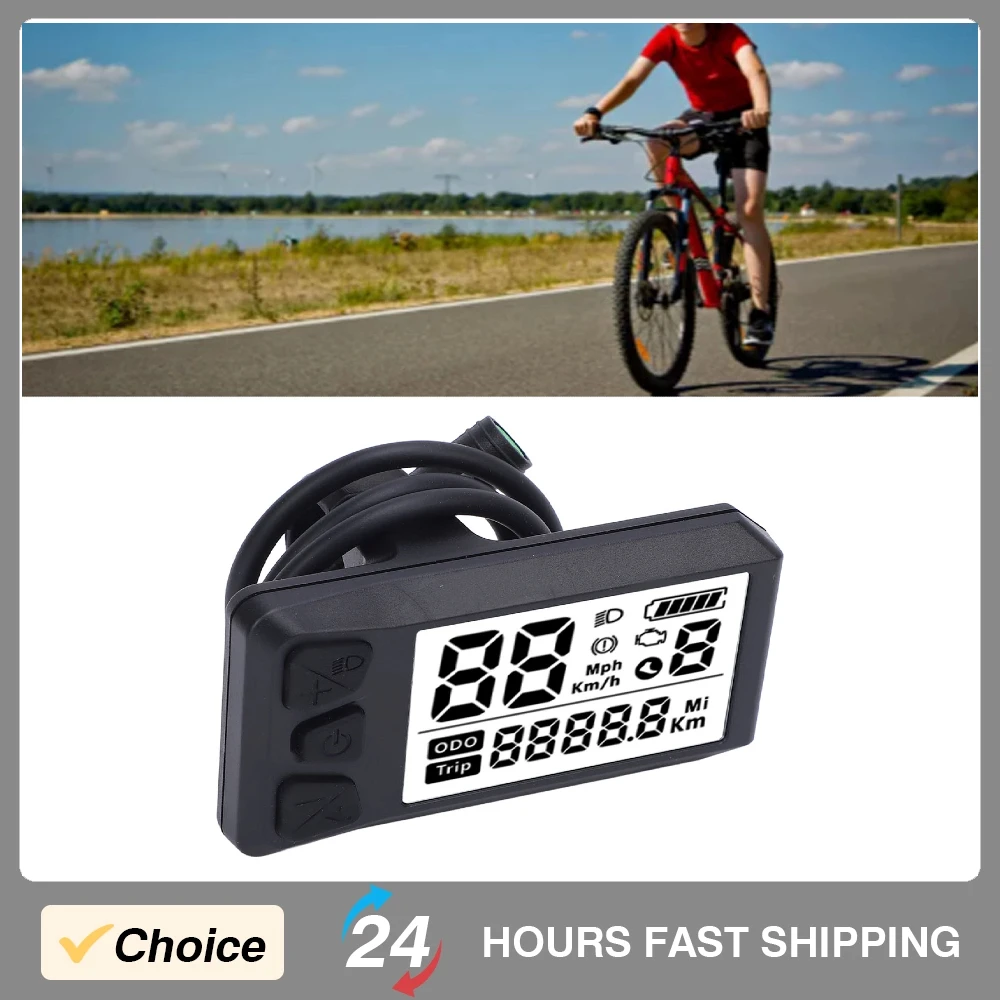 

Electric Cycle LCD Display Computer Conversion Kit Control Panel for Mid Drive Motor 530S Universal Easy Using for 01 02 HD