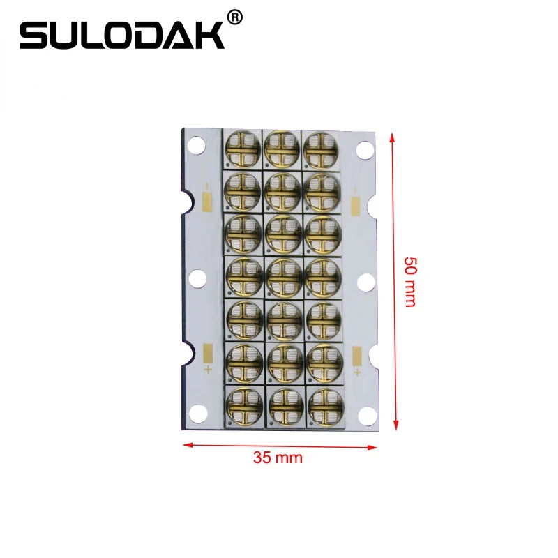 

UV LED Seamless Splicing Module For UV Flatbed Printer UV Glue Curing Photosensitive Resin Curing UV LED Lamp 50*35mm