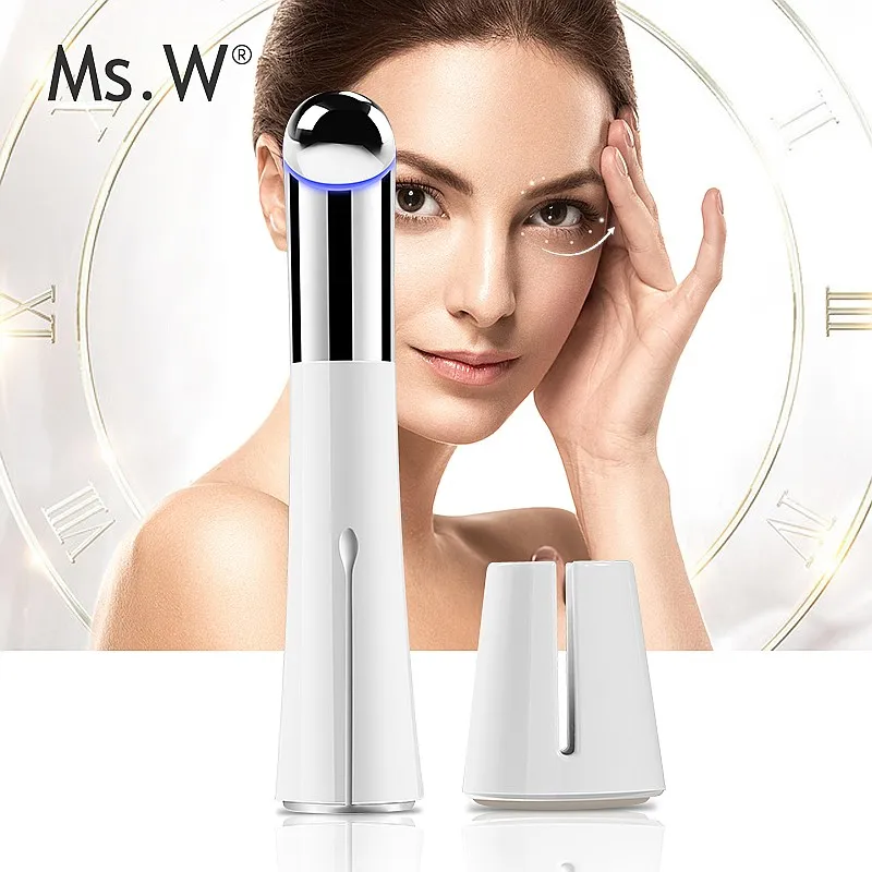 Hot Selling Heated Electric Eye Massager Wrinkle Remover 158 Times/S Vibration Water Light Eye Massage for Acne Lashes Skin