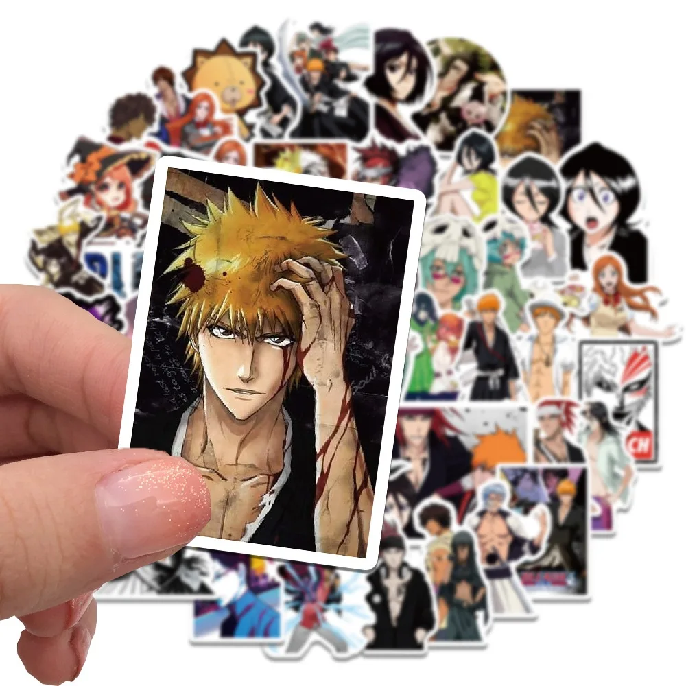 10/30/50pcs BLEACH Anime Stickers Cool Kurosaki Ichigo Cartoon Decals Skateboard Phone Case Laptop Waterproof Graffiti Sticker