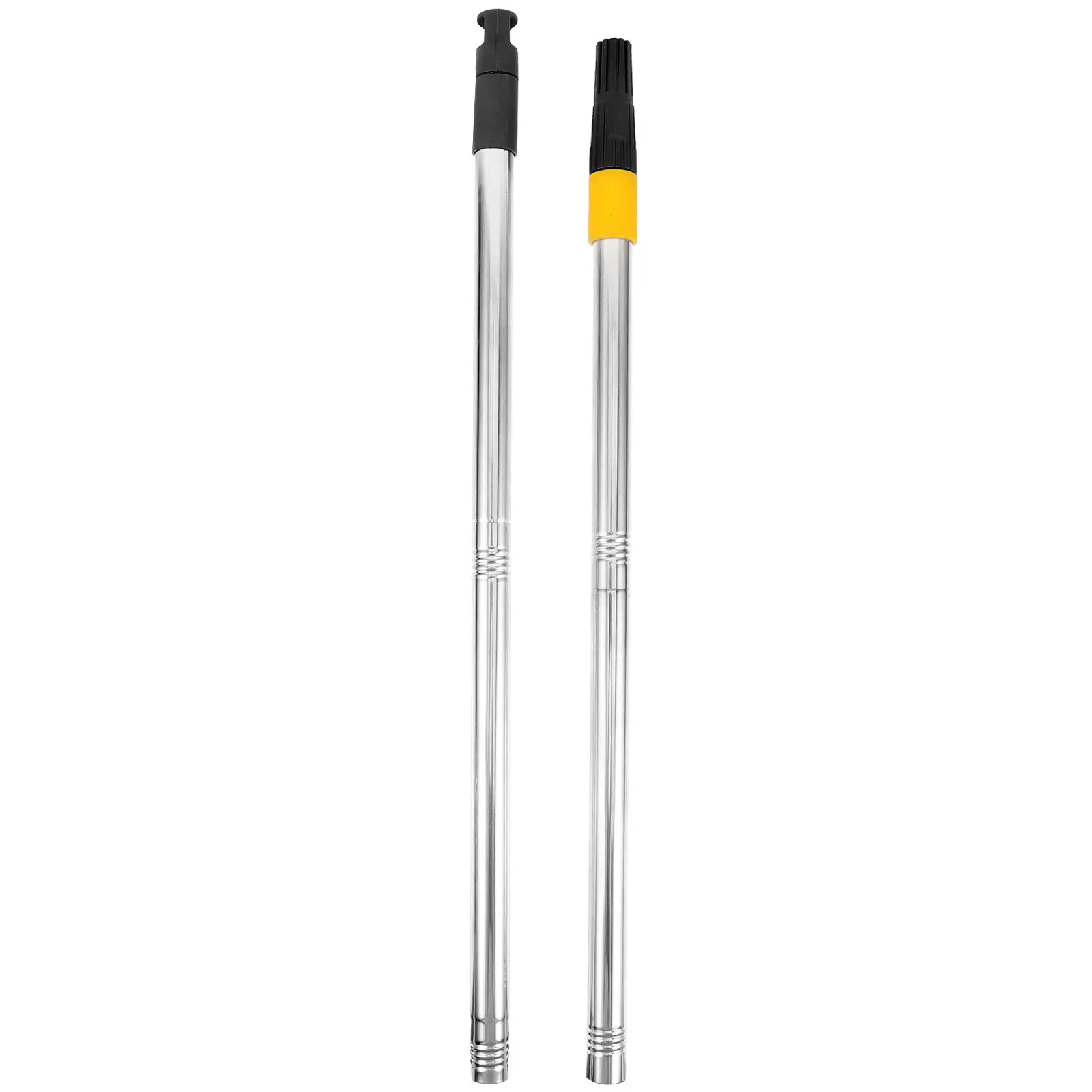1Set Paint Roller Extension Poles Stainless Steel 4 Sections Adjustable Roller Brush Poles for Ceiling Painting