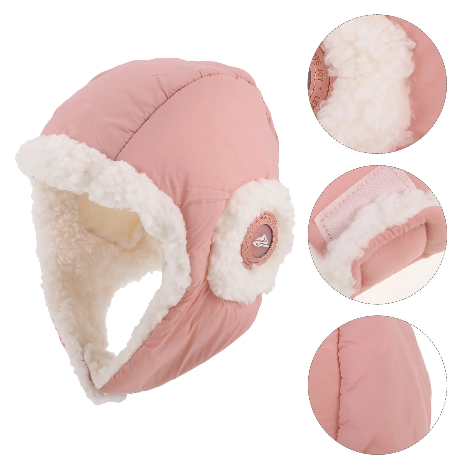 

Winter Ski Hat Warm Thick Earflap Outdoor Cycling Waterproof Cold Proof Hats Pink Winter Accessories Men Women Boys Snowstorm