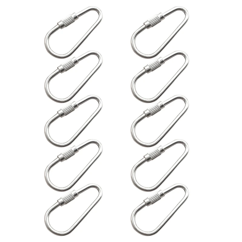 10-Pack Parrot Toy Hook Stainless Steel Parts Heavy Duty Metal Hooks Suitable for Most Bird or Small Animal Hanging