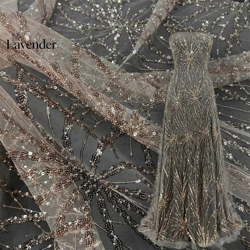 

Модный дизайн, однотонная ткань с высококачественным гипюровым кружевом и вышивкой, водорастворимое африканское кружево для женских вечерних платьев