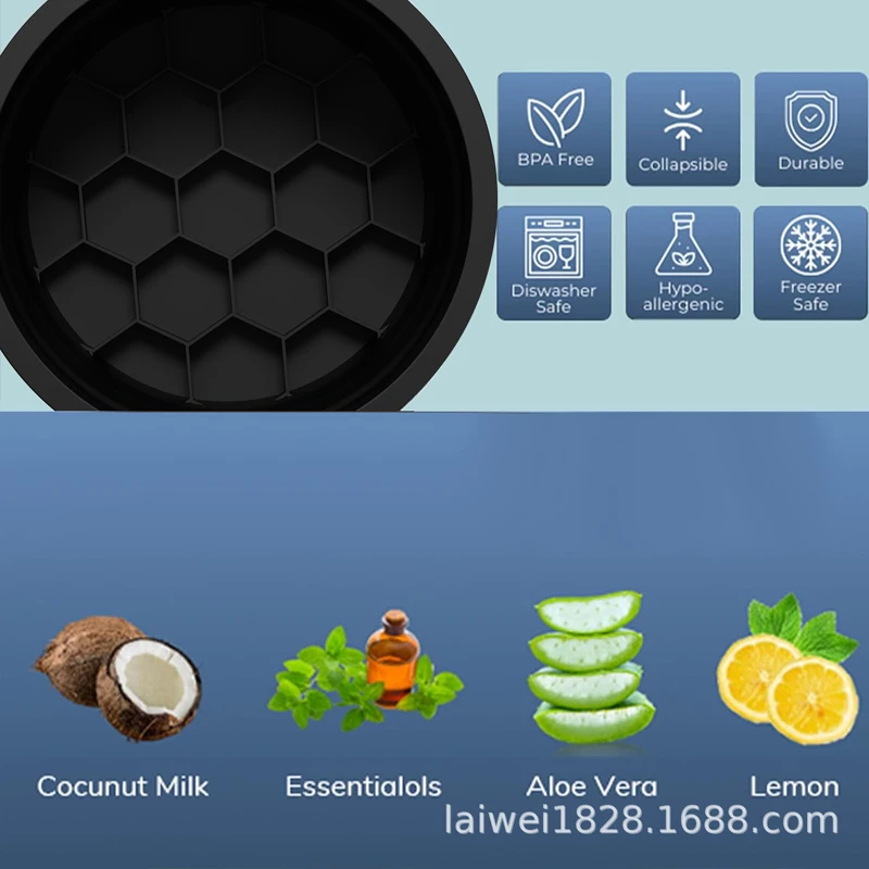 อ่างน้ำแข็งพับได้สำหรับทำความเย็นและผ่อนคลายผิวหน้า อุปกรณ์ดูแลความงามแบบพกพา