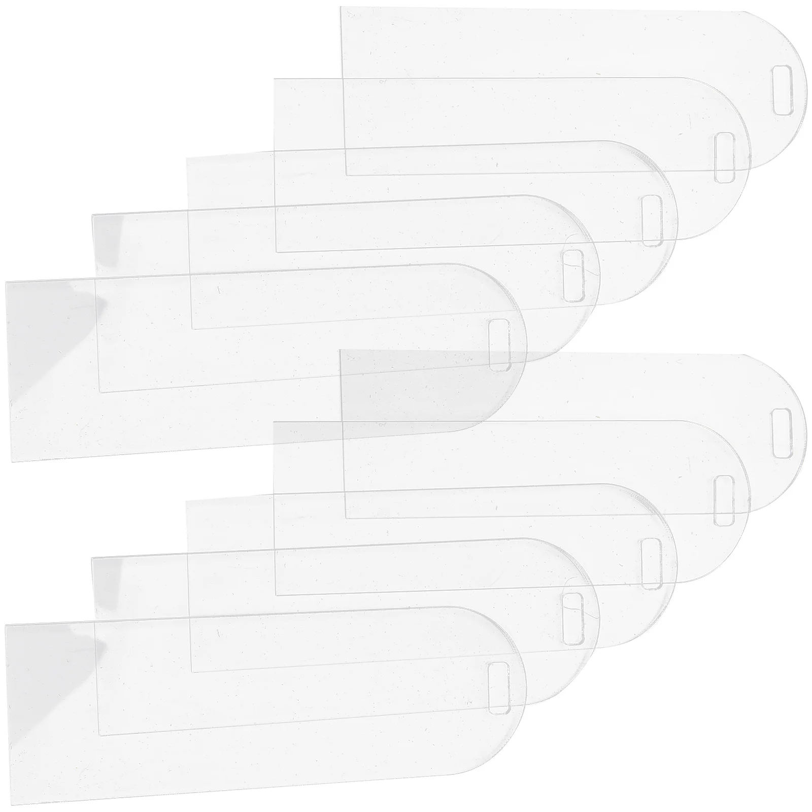 

10 Pcs Transparent Acrylic Bookmarks Blank DIY Gifts Reading Markers Clear naments Luggage Tags Bookmark Blanks Bulk