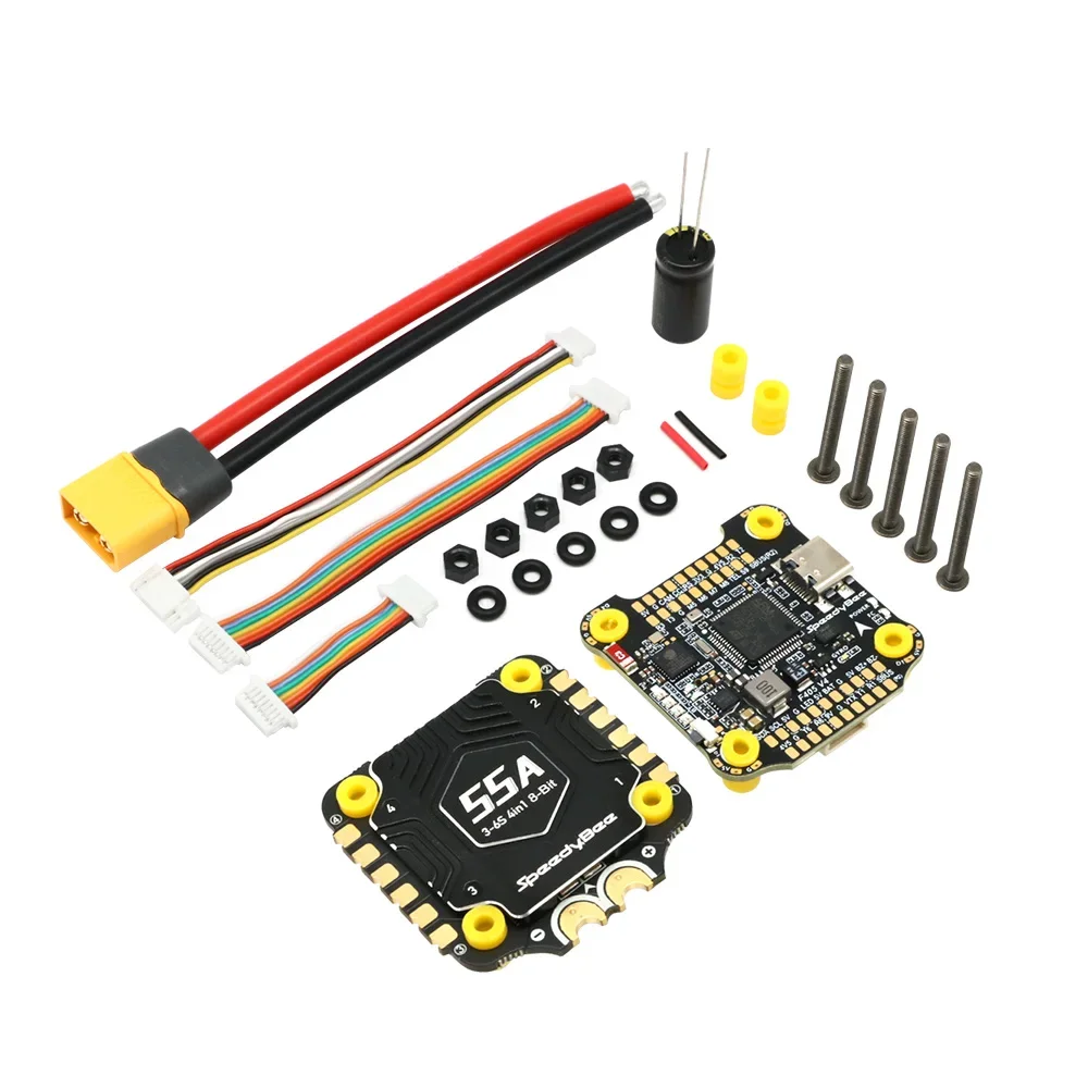 Speedybee f405 v4 pilha bls 55a 4-em-1 esc & fc 30x30 rc inav betaflight configurar bluetooth 3-6s fpv 5-8 polegadas quadro peças de drone