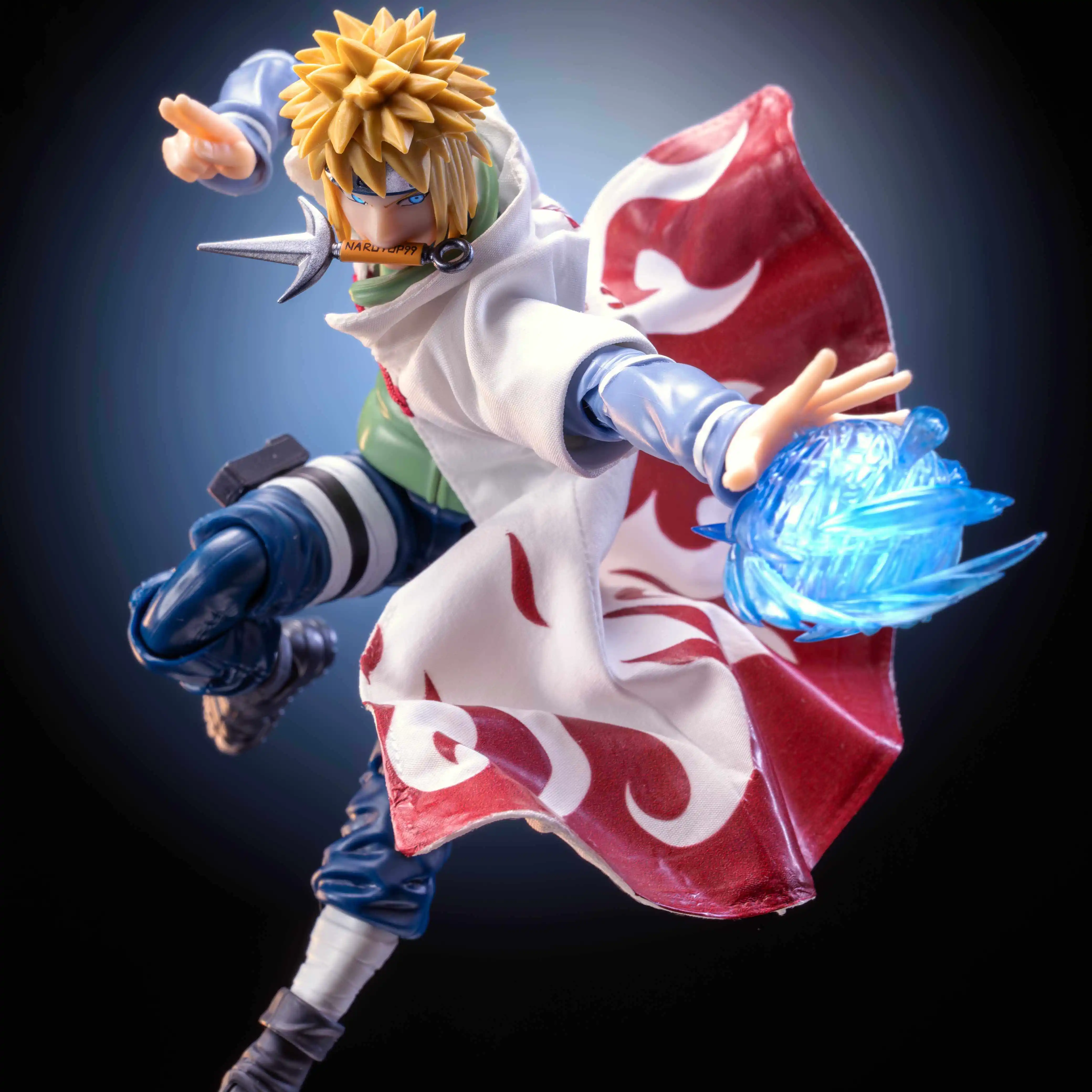Hot Handmade 1/12 NARUTO The Fourth Hokage Namikaze Minato SHF 2.0 Cloth Cloak Accessory Anime Action Figures Body Model Toys