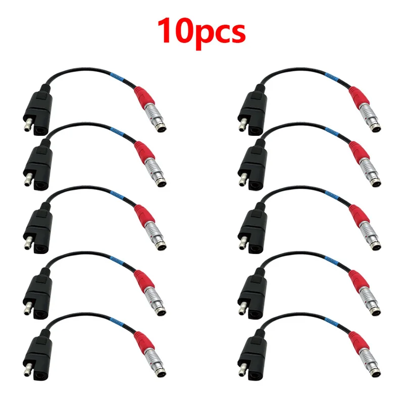 10PCS Power Cable A00302 For  GPS HiPer HiPer Lite Wired To SAE 2-pin Flat Connector GA/GB GR-3 GR5 GB-500 GB 1000