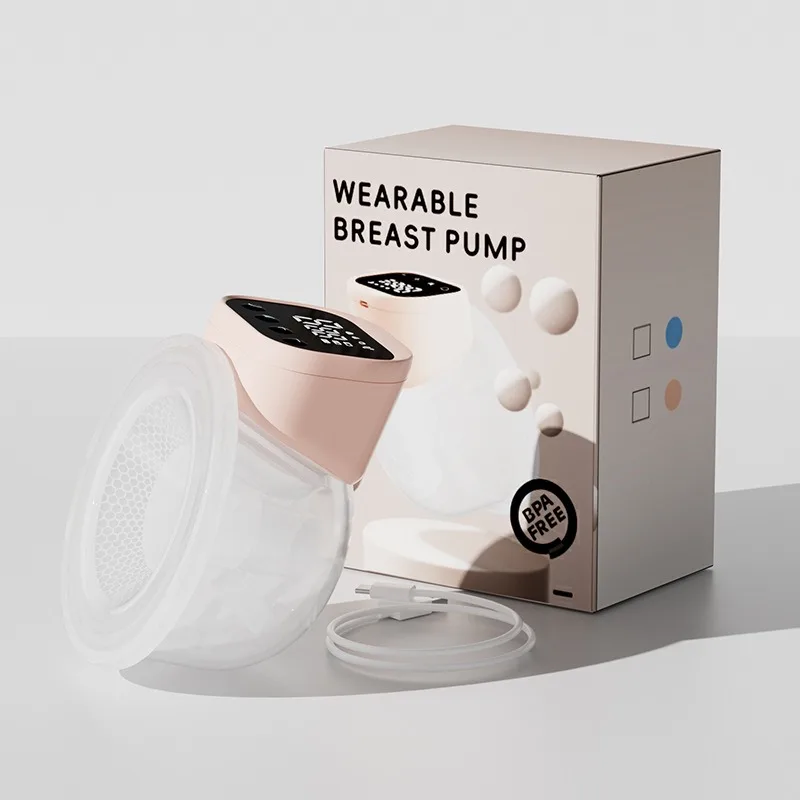 Wearable Electric Breast Pump Large Suction Invisible Breast Pump Integrated Hands-Free Portable Breast Pump