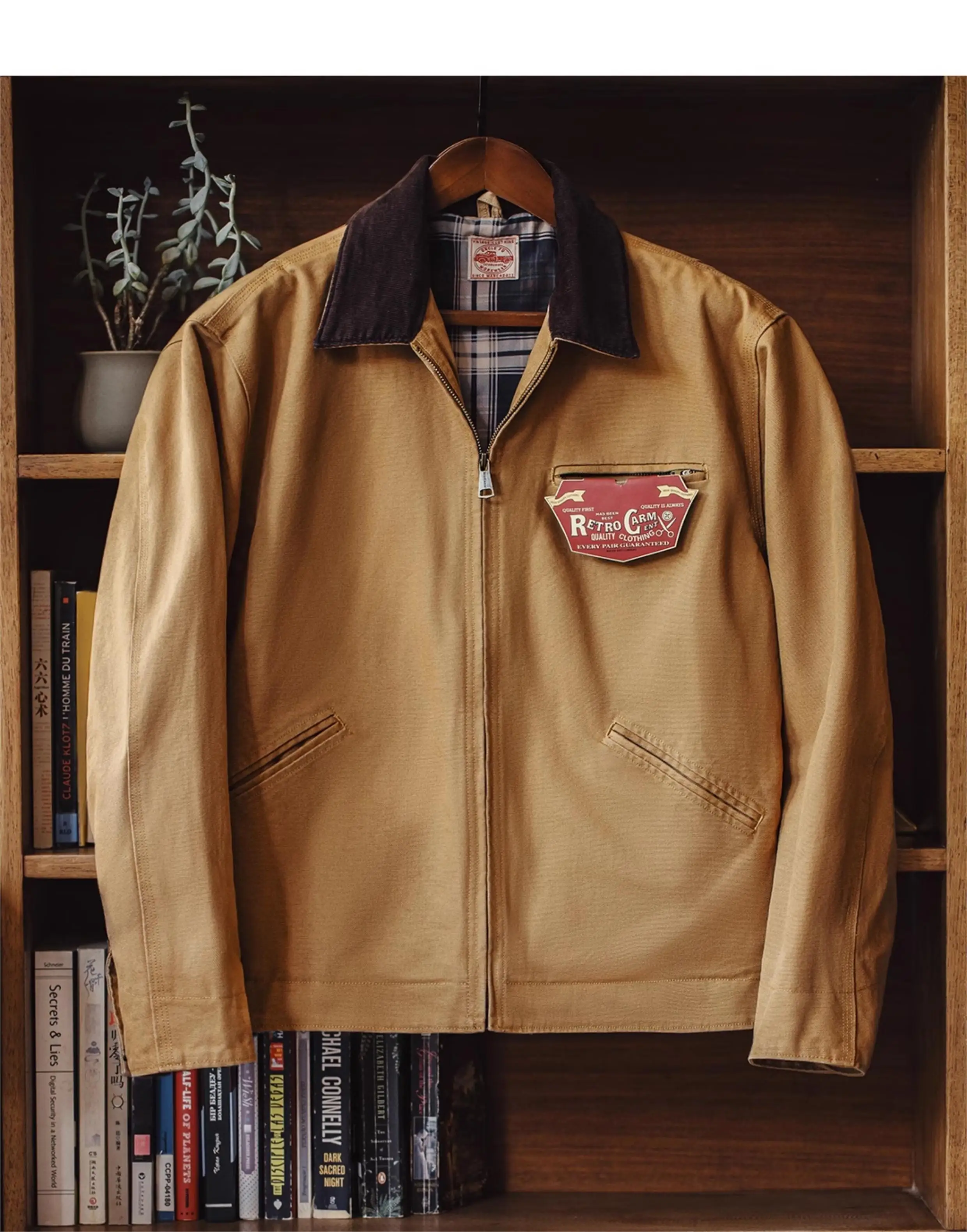 

Star Trek Detroit hunting jacket J001 American canvas Barn style lapel jacket men's spring