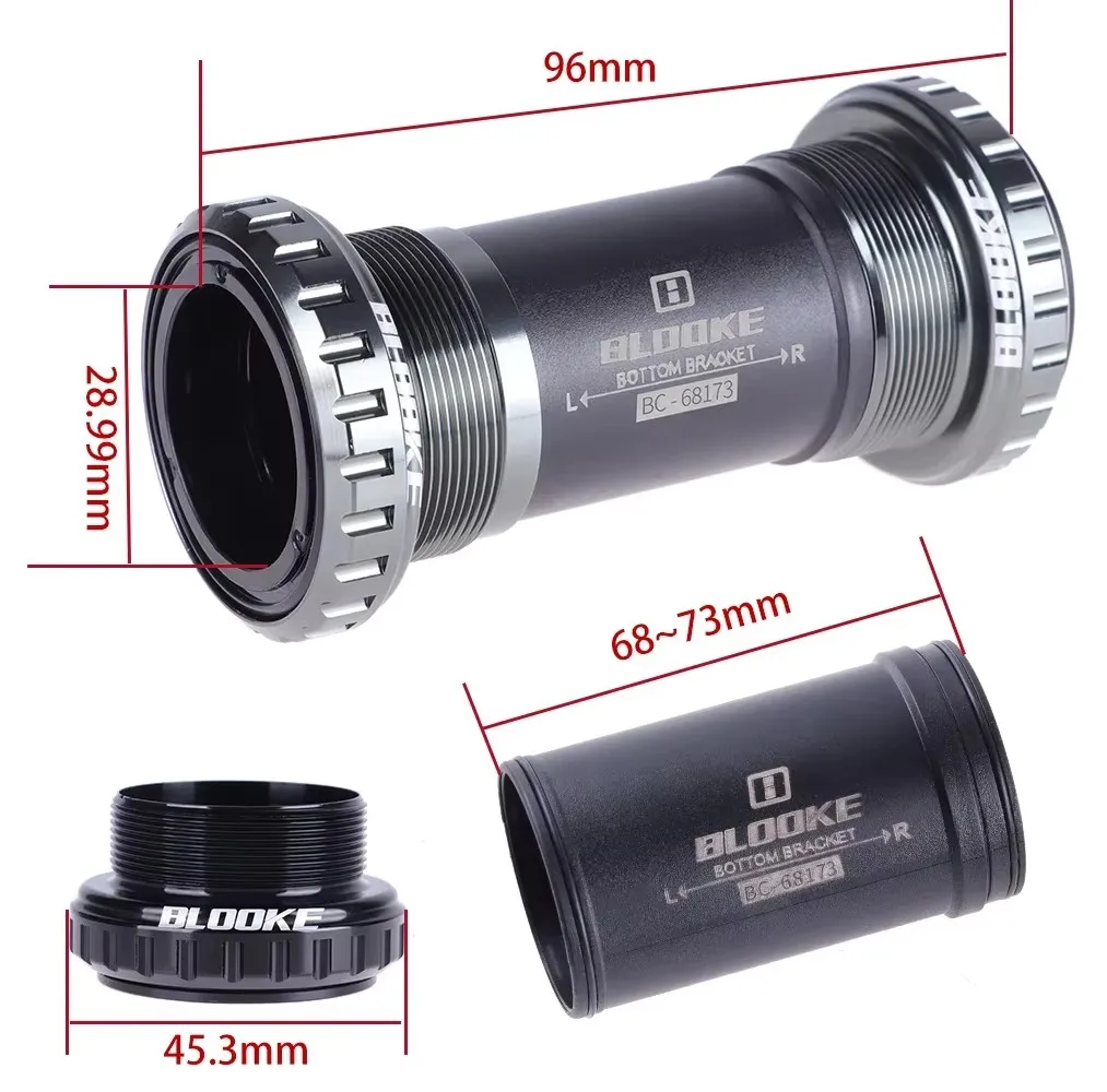 BSA DUB قوس سفلي ، حركة مركزية ، خيط BSA68 ، محمل 2 محكم الغلق للكرنكس ، دراجة MTB ، 3 ألوان ، 68-، 73 #3