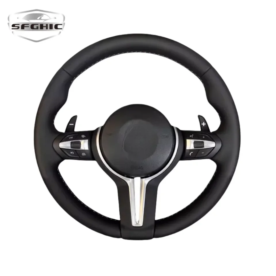 Delicately made Leather car Steering Wheel for E46 E90 E91 E92 F30 F31 F34 F80 F10 F11 sport steering wheel