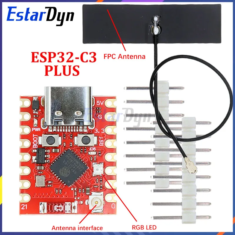 Estardyn ESP32-C3 SuperMini Plus Development Board WiFi Bluetooth ESP32 C3 Super mini V2.0 Red Board