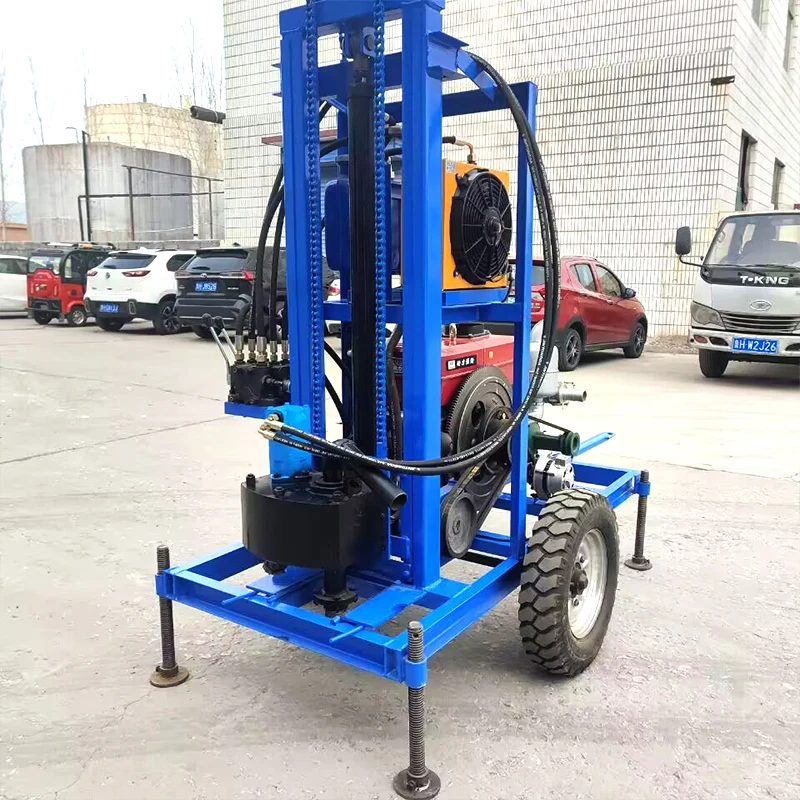 Compact Water Well Drill - Customized 22HP-35HP Diesel/Petrol Engine Water Well Rigs for 200m Depth Drilling in Limited Spaces