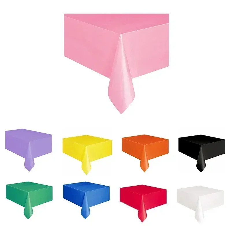 Sheet For Disposable Party Cover Dining White Gold Blue Tablecloth Birthday Wedding Waterproof Pink Table