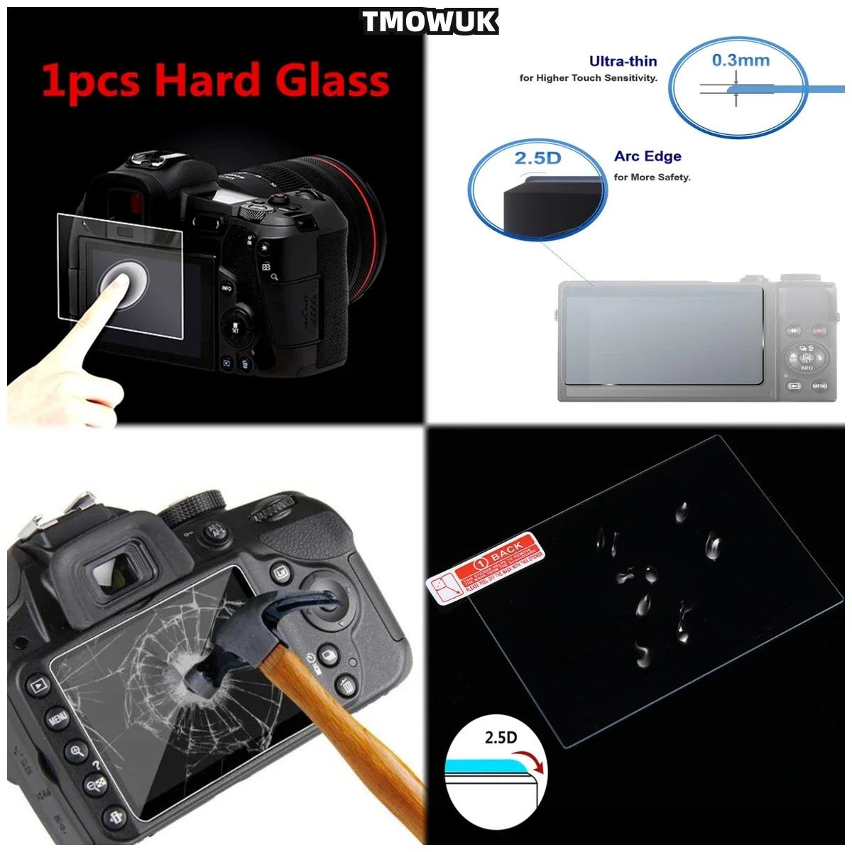 Anti - Fingerprint Tempered Glass Screen Film For Sony DSC - RX100 VII Mark 7 RX100M7 RX100VII RX100 M7 Mark7 SLR