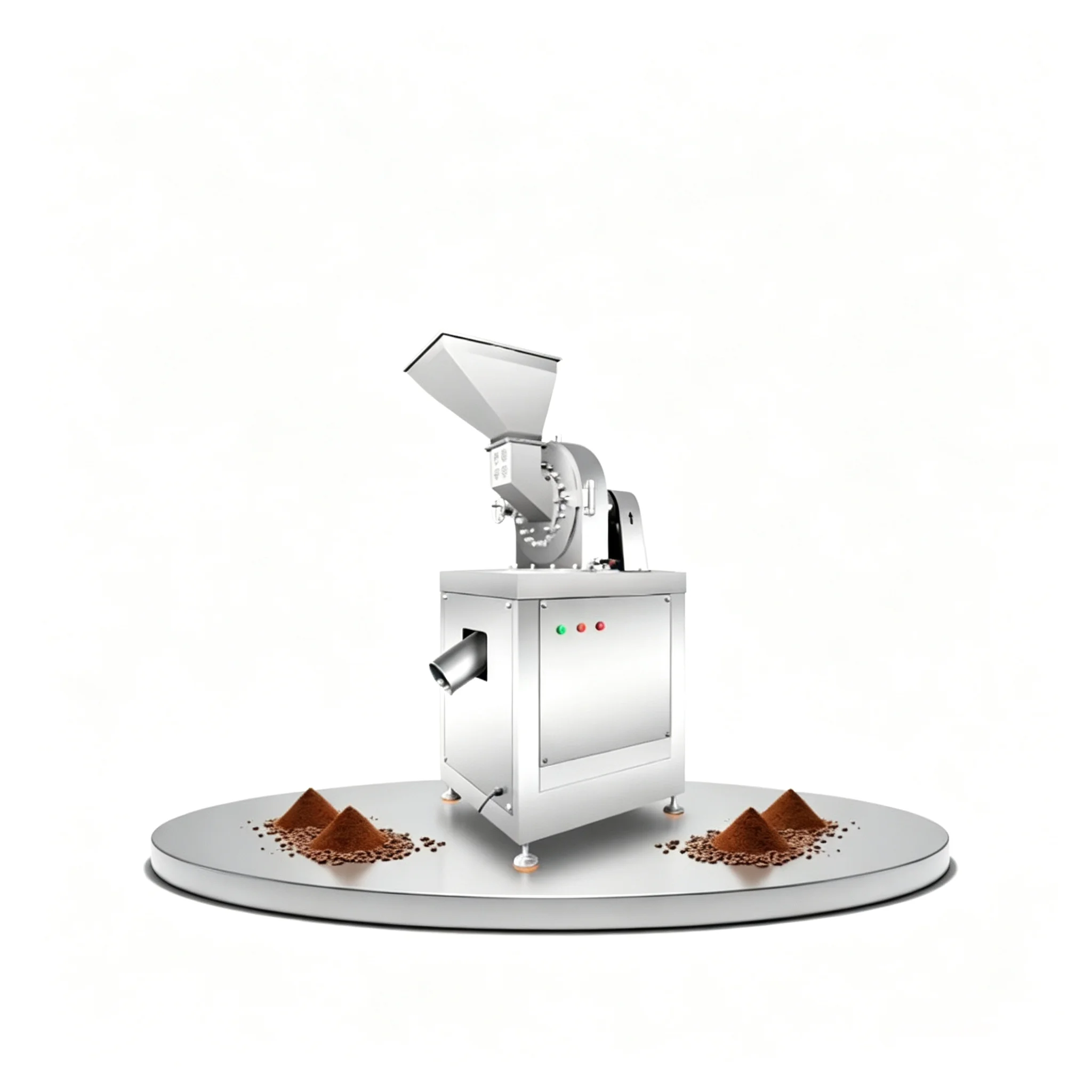 High Efficiency Automatic SUS304 Stainless Steel Pulverizer with Copper Motor, Commercial Grain Spice Dry Powder Grinding