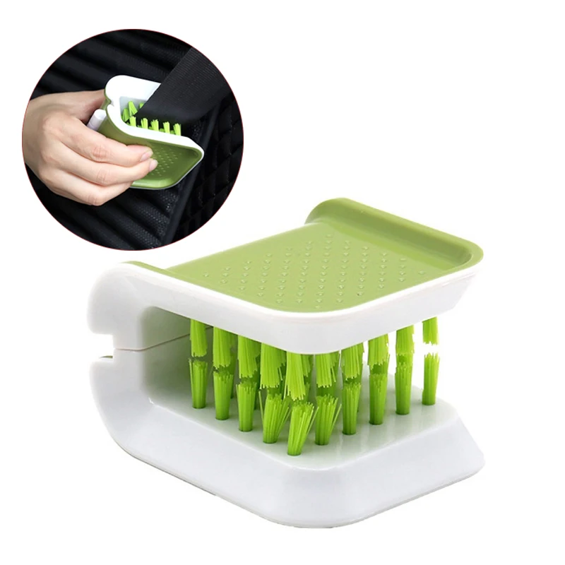 

Car Seat Belt Cleaning Brush Automotive Safe Belt Washing Tool Double Sided U Type Car Interior Openable Cleaning Brush