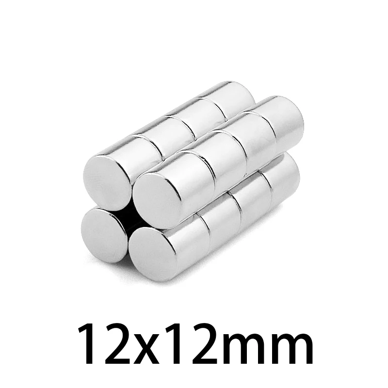 

10/20/30PCS Neodymium Magnet 12x12mm Super Strong Round Disc Shape Blocks Rare Earth Neodymium Magnets Fridge Crafts 12mm x 12mm