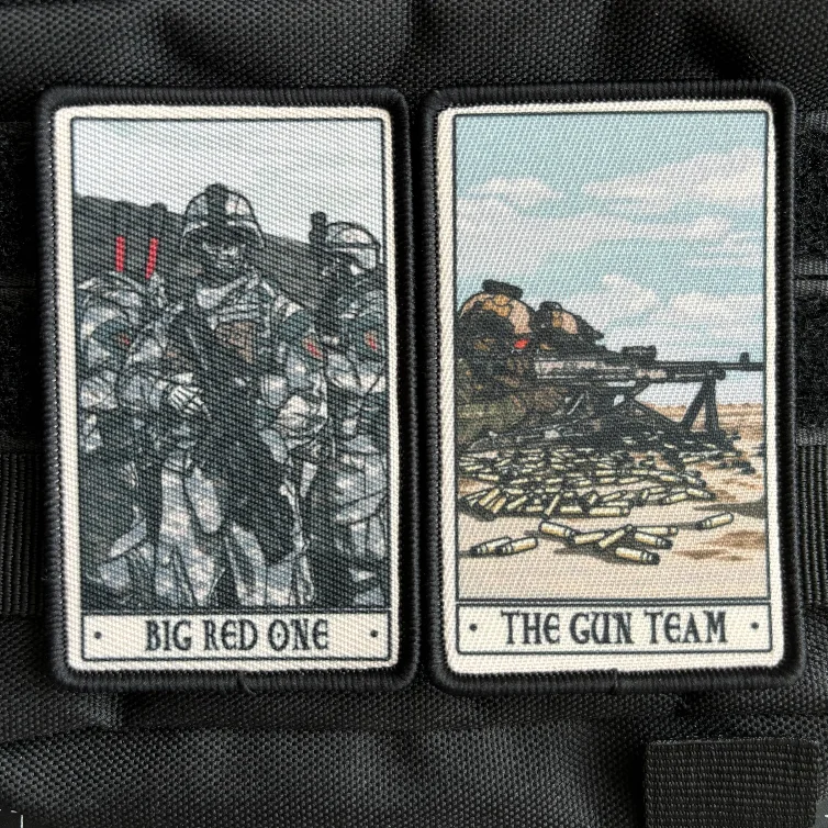 Sniper Team Assault Squad Taktische Patches Armee Schädel Soldat Moral Abzeichen Druck Haken und Schleife Militär Rucksack Aufkleber