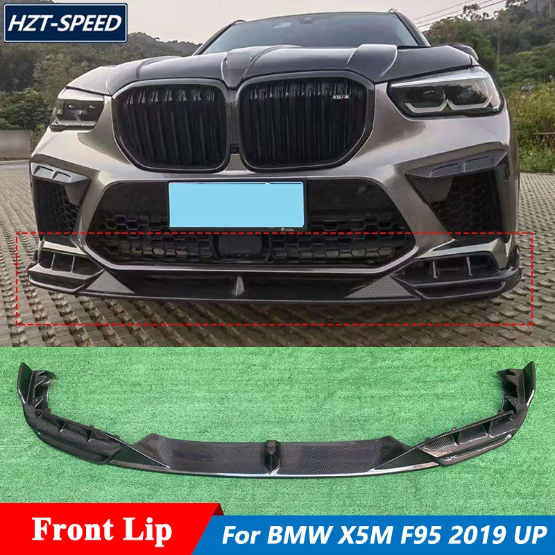 

LD Style High Quality Carbon Fiber Material Front Bumper Lip Trims For BMW X5M F95 Tuning 2019 Up