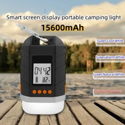 15600mAh Camping Lantern Light Flashlight Long Lasting USB Rechargeable Battery Lamp Portable Outdoor Tent Lamps Torch Emergency