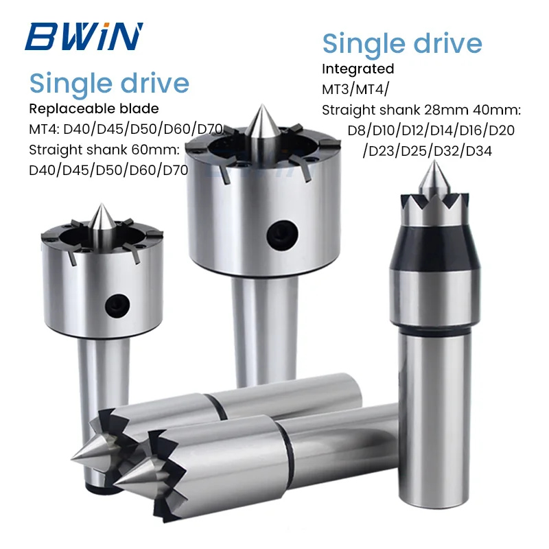 MT3 MT4 MT5 MT6 Lathe CNC Machine Tool Live Tooling Hydraulic Face Driver Center