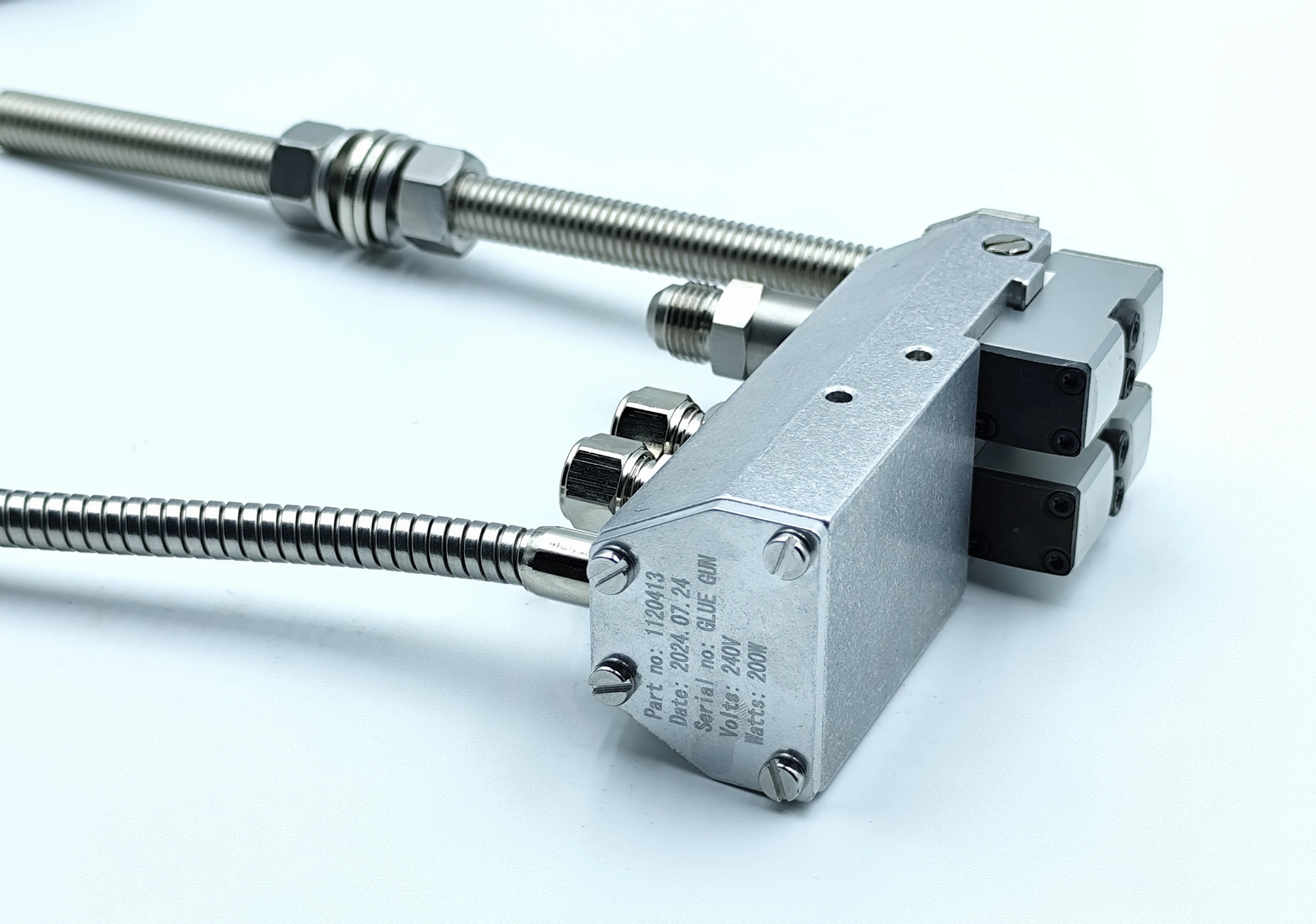 

1120413 Double Valve Glue Dual Spray for Energy Packaging Industry Hot-Melt Tool for Cardboard