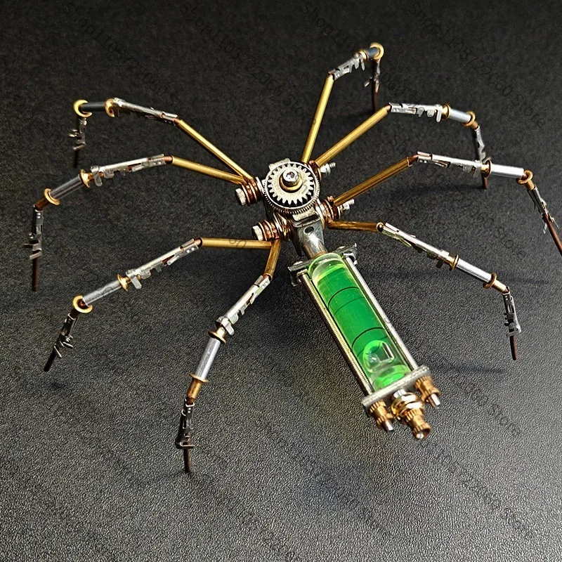For DIY Hand Assembly Metal Insect Model, Cyberpunk Mechanical Spider 3D Puzzle, Creative Birthday Gift for Him Her