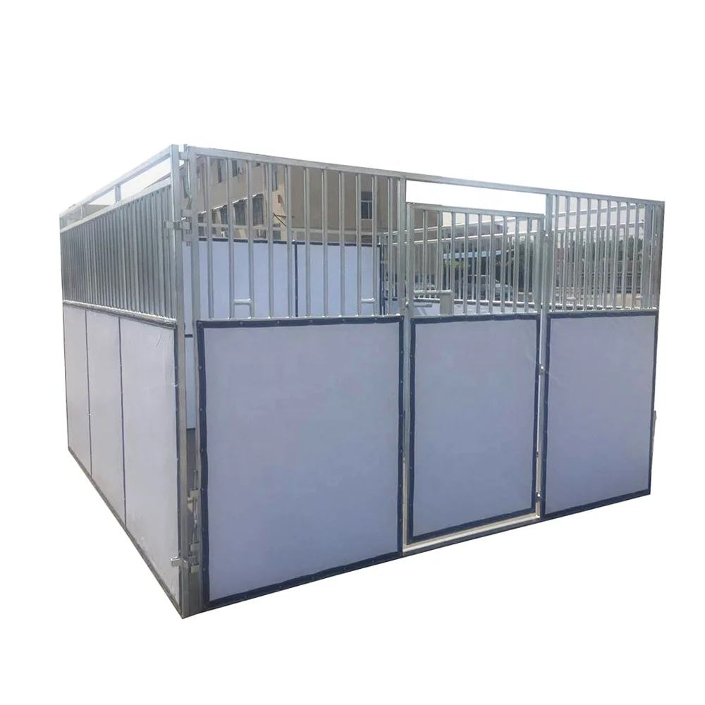 Portable galvanized steel pipe horse stable fence panel as paddock