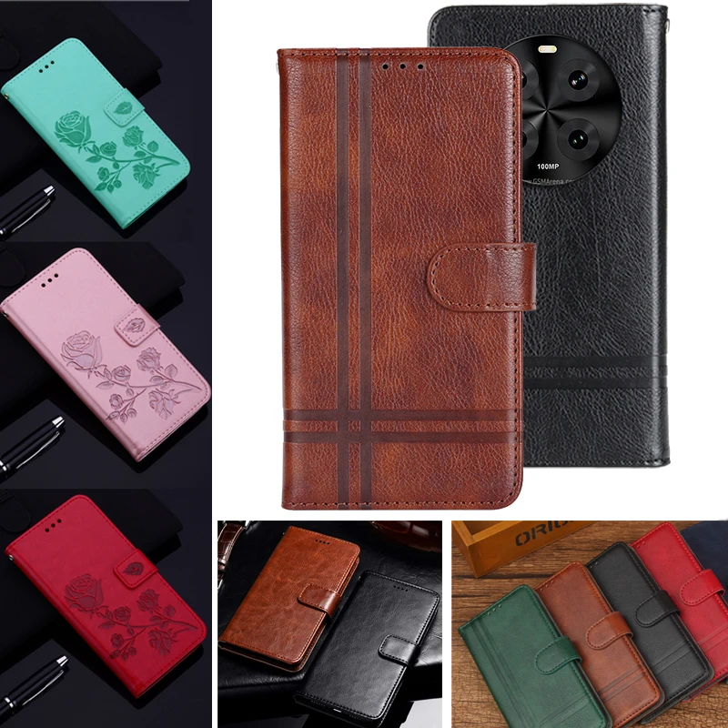 For Cubot Hafury Meet Magnetic Card Flip Leather Stand stereoscopic lines Phone Protective Case For Cubot Hafury Meet Cases