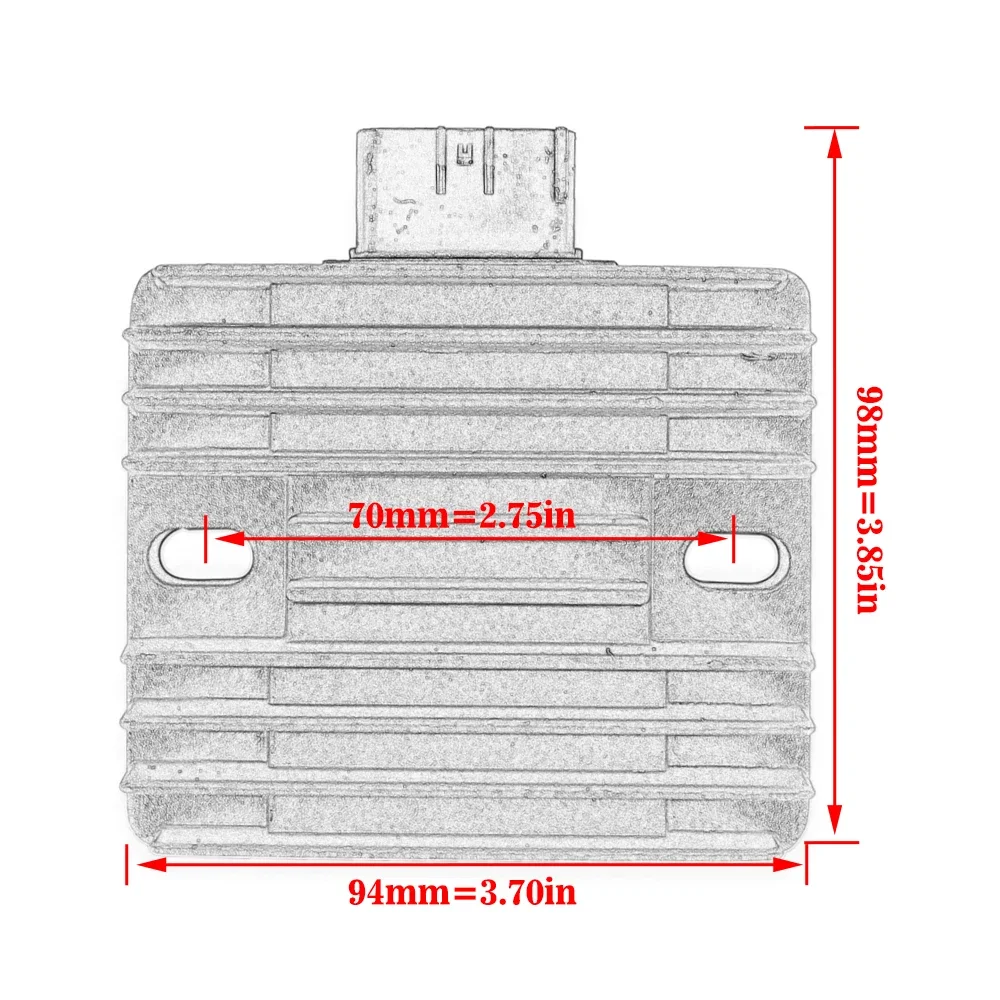 Motorcycle PWC Voltage Rectifier Regulator for Yamaha Waverunner VX140 VX1100 Sport 2005-13 GP1300R 2003-08 FX1000 Jetski Parts - view 3