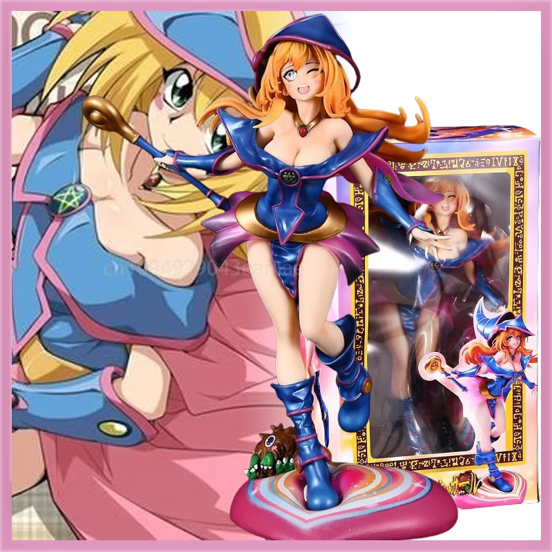 

New 28cm Yu-Gi-Oh! Figure Black Magician Girl Yu-Gi-Oh! Action Figures Gk Dark Magician Girl Model Doll Customized Toys Gifts