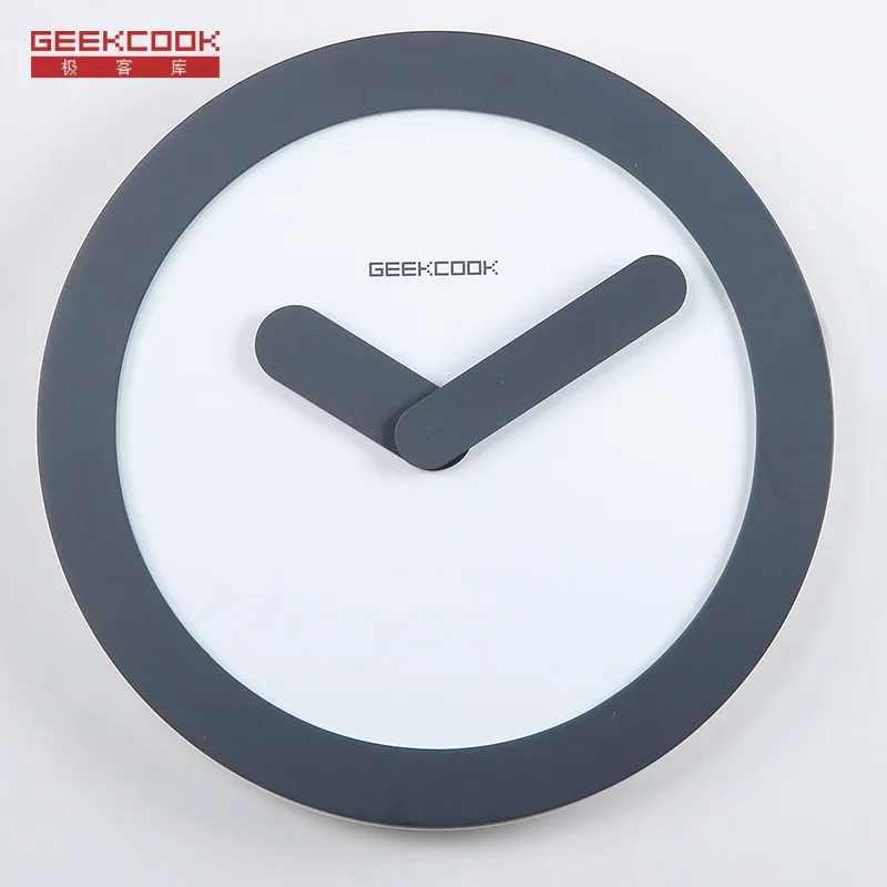 Round Zero Icon Wood Wall Clock Personalized Creative Modern Decorate Home Office Silent Art Clock for Study Bedroom Living Room