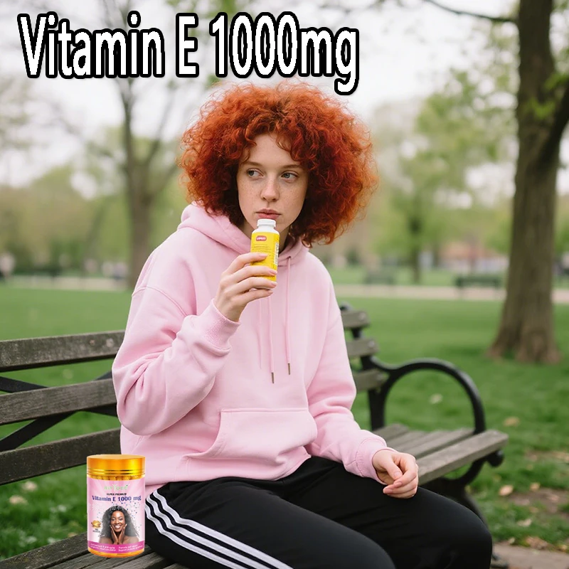 

1 bottle vitamin E soft capsules protect cells promote skin health relieve dryness and peeling protect cardiovascular health