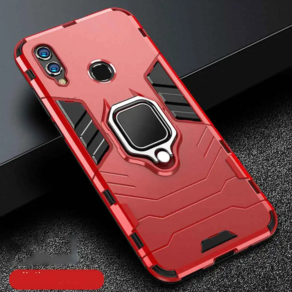 For Honor 8X 8 X Case Armor PC Cover Finger Ring Holder Phone Case