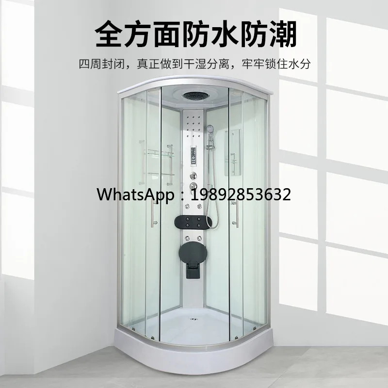 

LYY Home Integrated Bathroom Toilet Sliding Door Glass Shower Room Bath Warm Air Shower Room