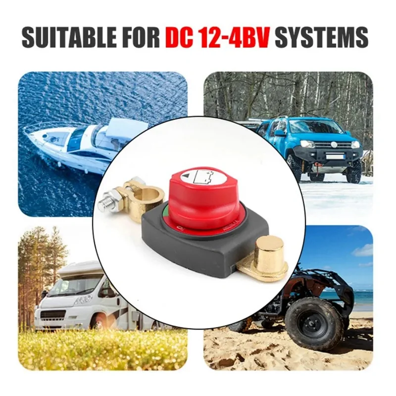 مفتاح فصل البطارية، تشغيل/إيقاف عازل البطارية قطع الطاقة أجزاء قواطع الدائرة الرئيسية للسيارة/Rv/Boat-AT80 #6